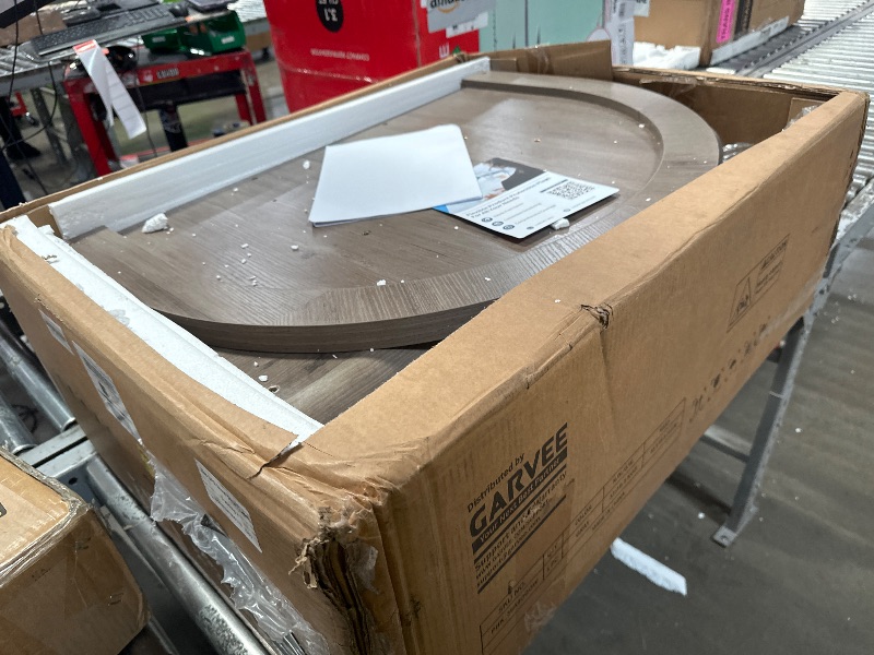 View 3 of *****PARTS ONLY , MINOR DAMAGE**** IDEALHOUSE Oval Dining Table - 70.8" Wood Kitchen Table for 4-8