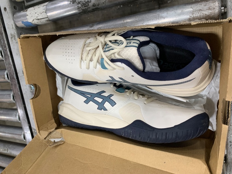 View 3 of ** used ** ASICS Men's Gel-Challenger 15 Tennis Shoes, 11.5, Oatmeal/Midnight