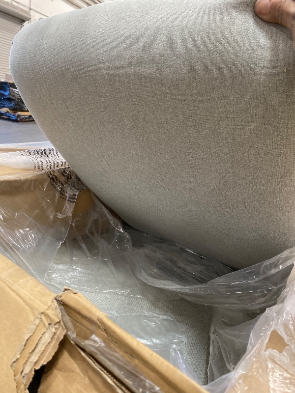 View 4 of ** PARTS ONLY HEAVILY DAMAGED**
Evolur Raleigh Upholstered Manual Glider Recliner– Rocking & 360° Swivel with Smooth Glide – Greenguard Gold & FSC Certified – Modern Nursery and Living Room Chair in Light Grey
