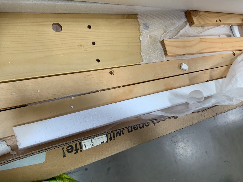 View 3 of *** PARTS ONLY *** Bellemave Twin Corner Bed Frame with Desk and Storage Shelves, Captain beds with Bookcase and Trundle and 3 Drawers, Wood Twin Size Daybed, White