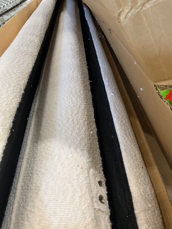 View 4 of **** PARTIAL SET **** RuiSiSi Queen Size Upholstered Platform Bed with Headboard, Boucle Bed Frame for Bedroom, No Box Spring Needed, White ** only box # 2 is included missing box # 1 **