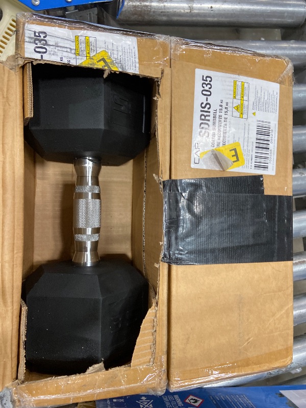 View 2 of 2 pair **CAP Barbell 35 LB Hex Dumbbell