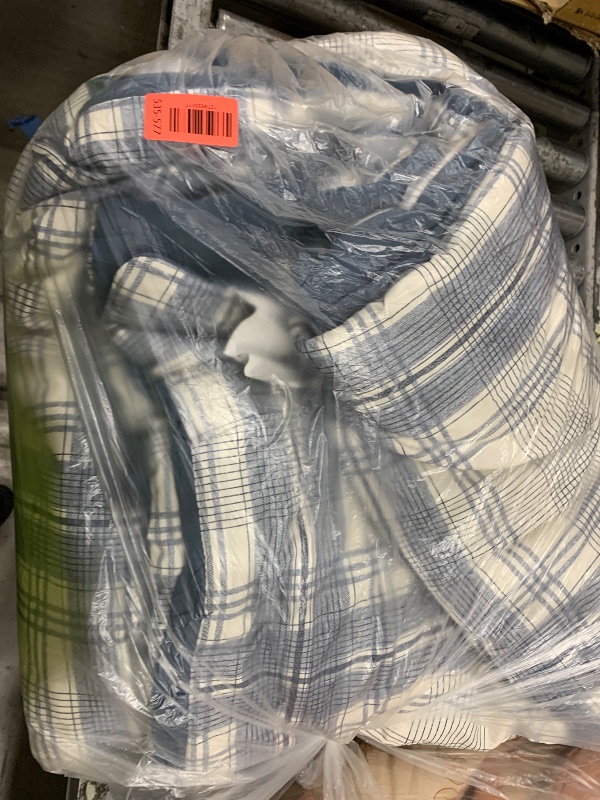 View 2 of (comforter only) blue Quilted Platted Blue blanket Twin XL