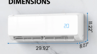 View 1 of (Indoor unit only)Antarctic Star 12000 BTU Mini Split Air Conditioner