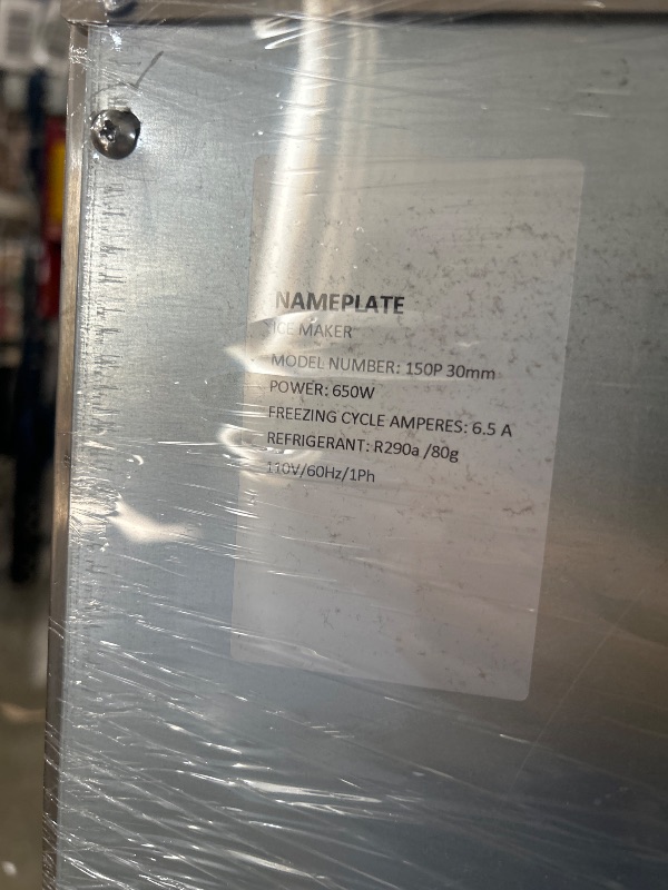 Photo 1 of ***STOCK PHOTO FOR REFERENCE ONLY***Commercial Ice Maker, 1.2inch Cubes