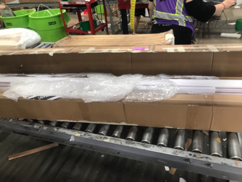 Photo 1 of ************INCOMPLETE ITEM, THIS IS ONLY BOX #1 OUT OF 2 TOTAL************
SMARTSTANDARD Sliding Barn Door 72x80 Inch with Frosted Glass