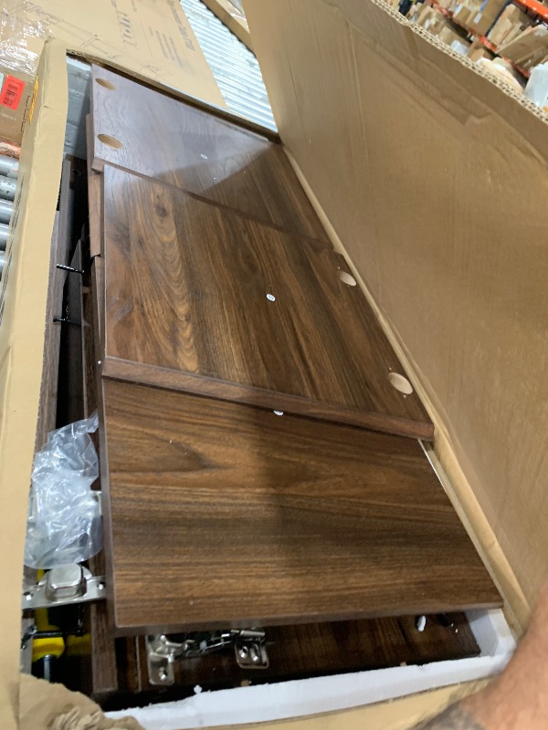 View 2 of **PARTS ONLY** YITAHOME 70" TV Stand with Storage - Dark Walnut