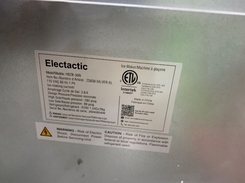 View 2 of **PARTS ONLY** Electactic Nugget Ice Machine, Commercial Undercounter Ice Maker