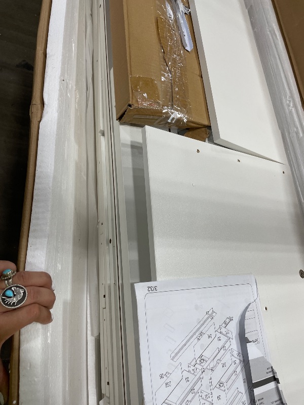 View 3 of **PARTS ONLY** Jocoevol 7 Drawer Wood Dresser - White