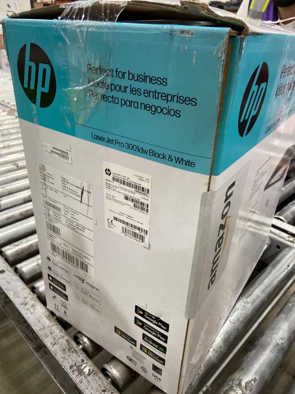 View 3 of (used) HP Laserjet Pro 3001dw Wireless Black & White Printer, Best-for-Office (3G65OF)