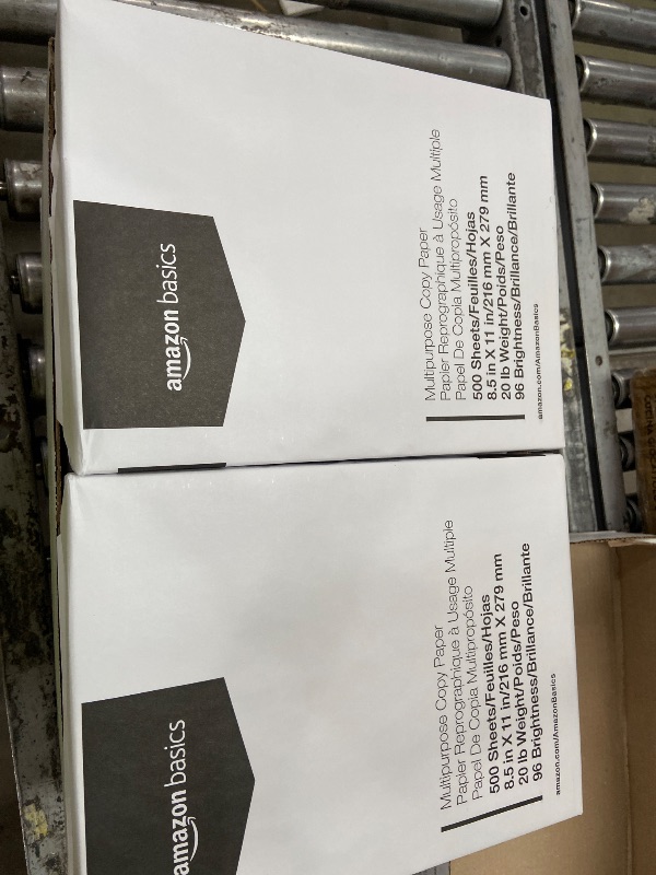 View 2 of (sold as 4pc) Amazon Basics Multipurpose Copy Printer Paper, 8.5 x 11 Inches, 20 lb Weight, 96 Bright White, 500 Sheets (1 Ream)