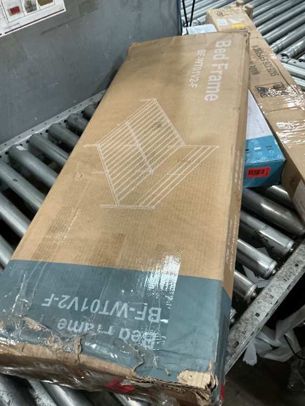 Photo 1 of ***MISSING PARTS***OLIXIS Full Size Bed Frame with Headboard, 800LBS Mattress Foundation with All Sturdy Metal Support, Under Bed Storage, No Box Spring Needed, Easy Assembly, Rust Brown