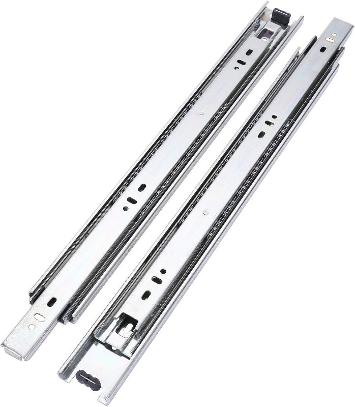 Photo 1 of 10 Pairs of 22 Inch Full Extension Side Mount Drawer Slides | Ball Bearing Hardware 3-Section,100 LB Capacity Drawer Glides