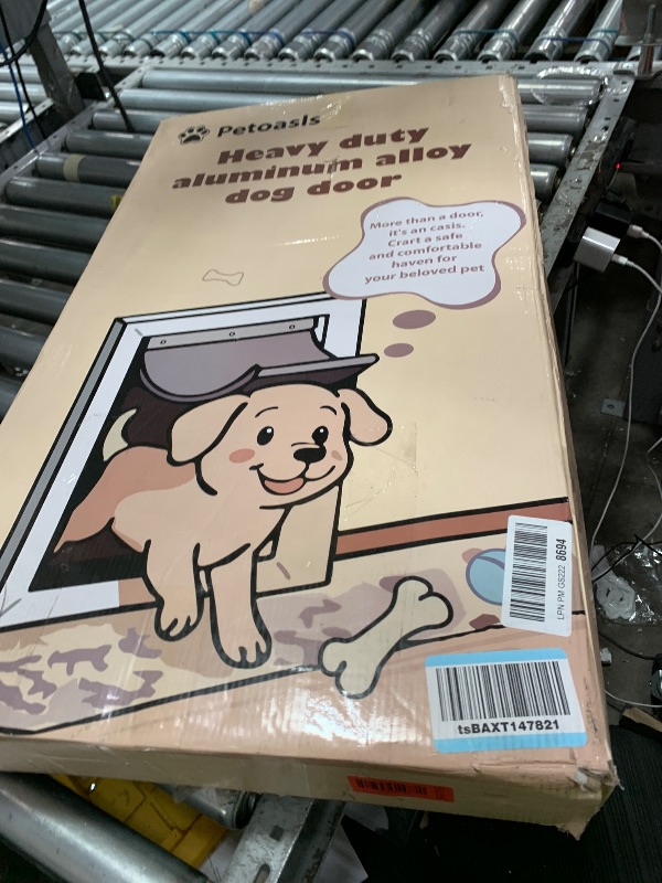 Photo 1 of [Petoasis] 3-Flaps Heavy-Duty Dog Door, Rust Proof Aluminum Alloy Frame