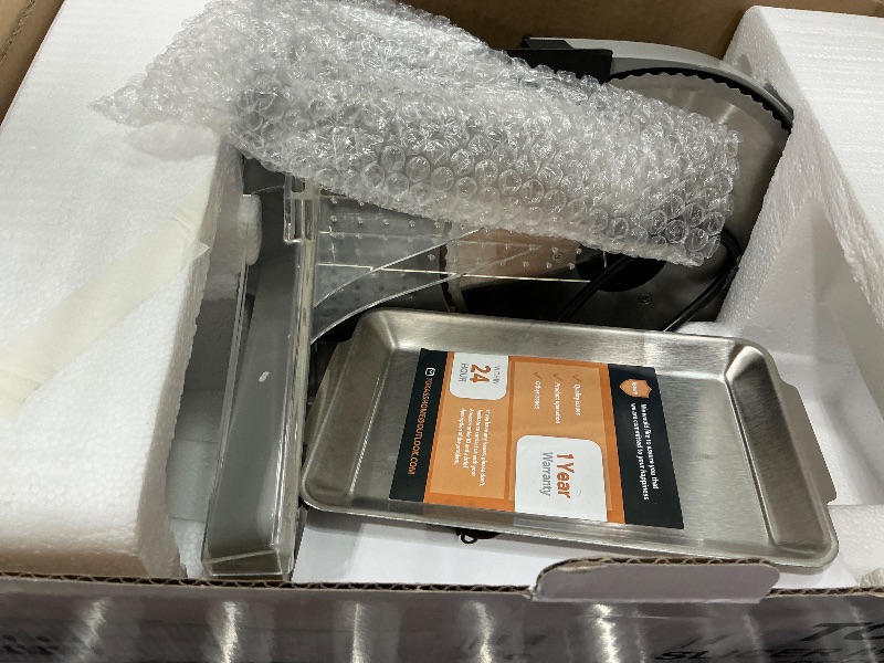 Photo 1 of ***PARTS ONLY***
TOKASS Meat Slicer 200W with Two 7.5" Blades