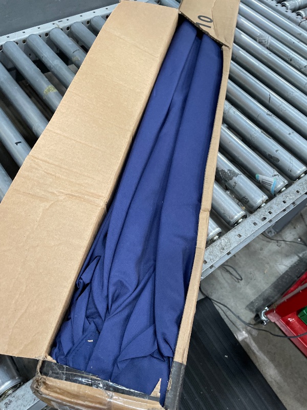 Photo 1 of **Handcrank broken** Patio Kingdom 10ft Solar LED Patio Umbrella - Navy