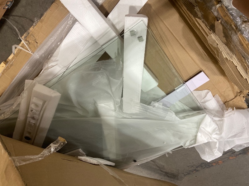 Photo 1 of **missing some pieces** Dyvalis Frameless Double Sliding Shower Door