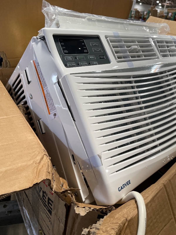 Photo 1 of 12000 BTU Window Air Conditioner, Energy Saving Window AC Unit with Remote & App Control, Timer Function & Easy Install Kit, for Rooms up to 550 Square Feet, 115V/60Hz, White | Energy Saving, Remote & App Control, Timer Function & Easy Install Kit, For Ro