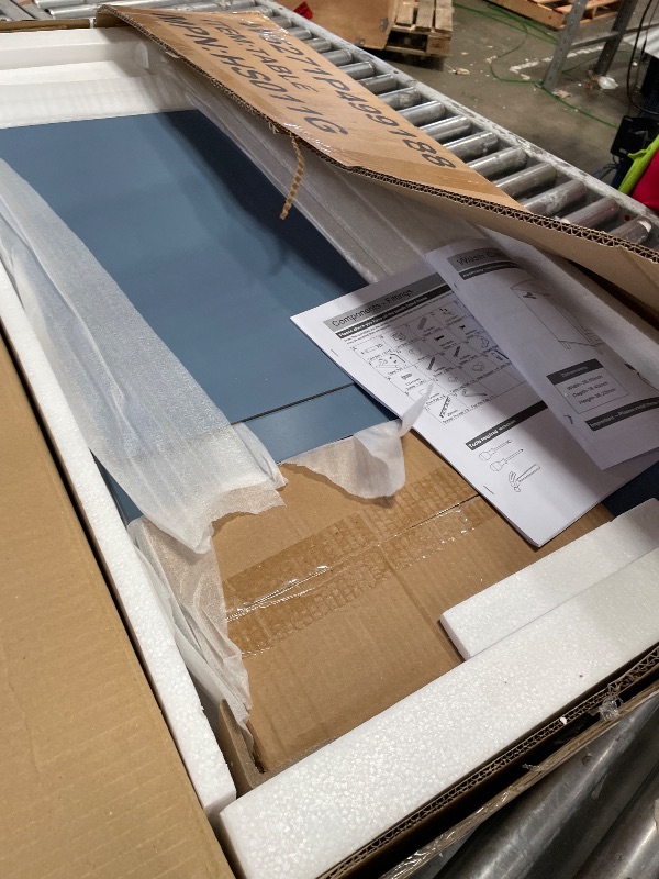 View 3 of 2 Of 2 Boxes **Truck Pick Up Recommended** Bellemave 36" Navy Blue Bathroom Vanity with Sink