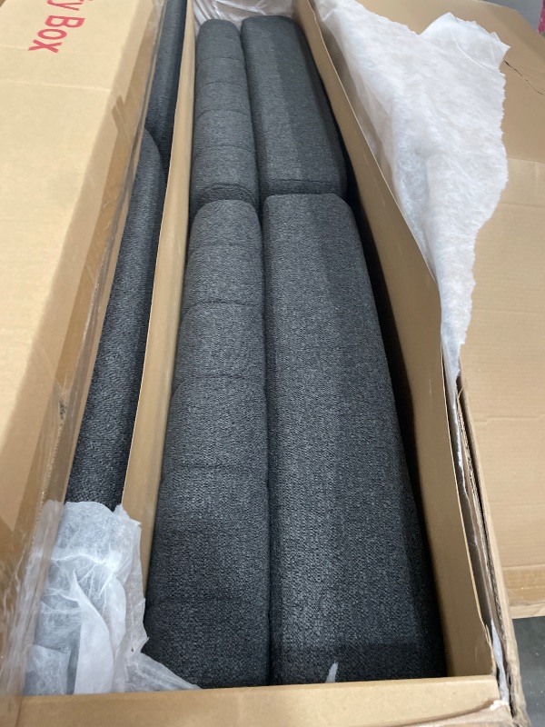 View 3 of **TRUCK PICK UP ONLY** Serta Galway Convertible Sofa - Charcoal Queen Size