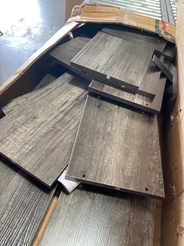 Photo 1 of *PARTS ONLY** Armocity Geometric Bookshelf, Grey Oak