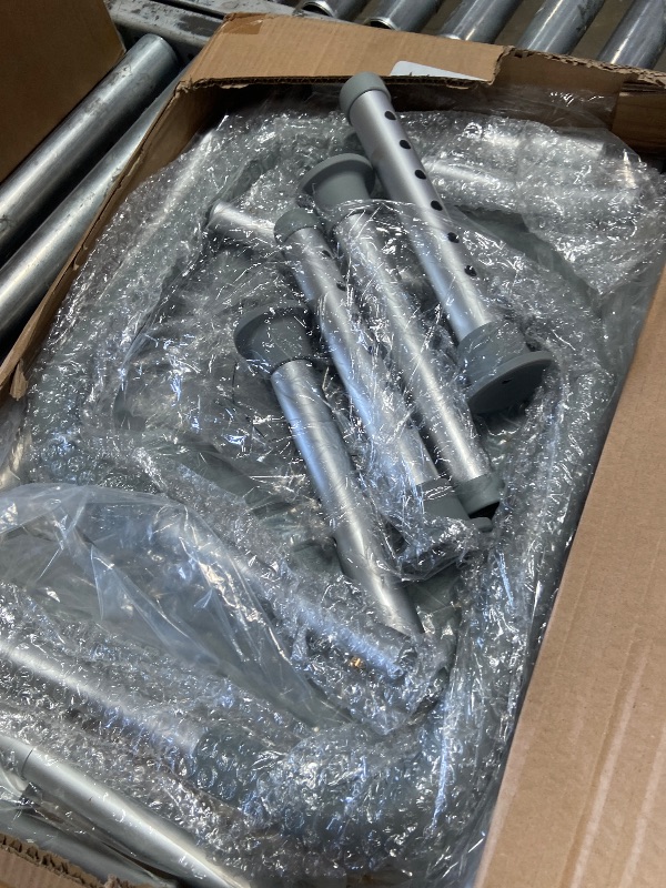 Photo 1 of **Missing Screws** Medline Backless Shower Chair with Arms - 350 lb. capacity, Bench, Stool, Seat for Elderly, Seniors Independent Adult and Disabled Adults
