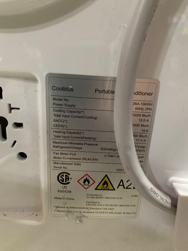 View 2 of **RUNS LOUD**Line Blaster 18000 BTU Portable Air Conditioner
