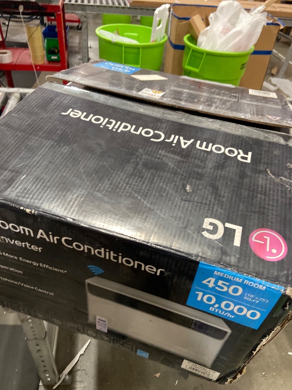 View 4 of **Factory Sealed** LG 10,000 BTU Smart Window Air Conditioner, 115V, Cools 450 Sq. Ft. for Bedroom, Living Room, Apartment, Dual Inverter, Quiet Operation, Energy Star, works with LG ThinQ, Amazon Alexa and Hey Goog