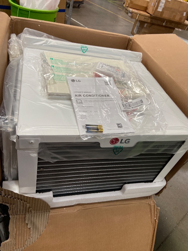 View 2 of **Factory Sealed** LG 10,000 BTU Smart Window Air Conditioner, 115V, Cools 450 Sq. Ft. for Bedroom, Living Room, Apartment, Dual Inverter, Quiet Operation, Energy Star, works with LG ThinQ, Amazon Alexa and Hey Goog