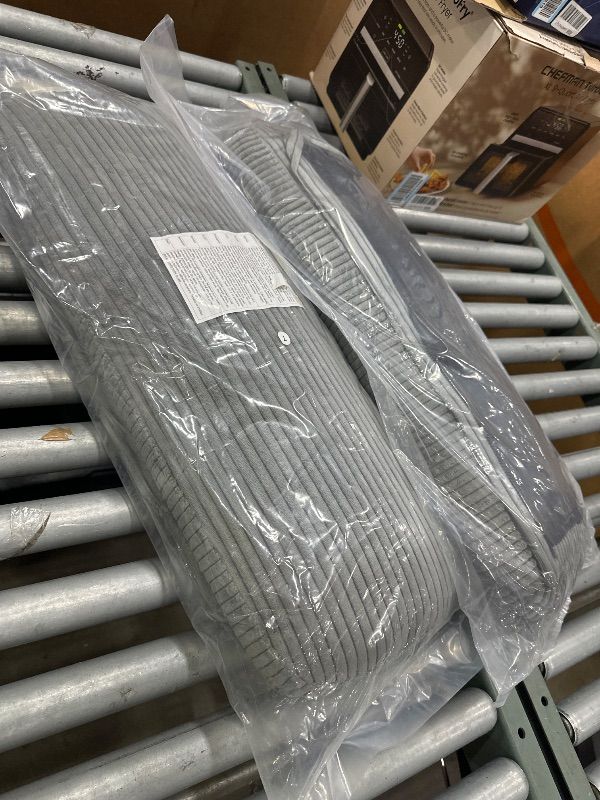 View 5 of *** PARTIAL SET - PARTS ONLY *** LINSY HOME U Shaped Sectional Couch, 105'' Grey Corduroy Sofa