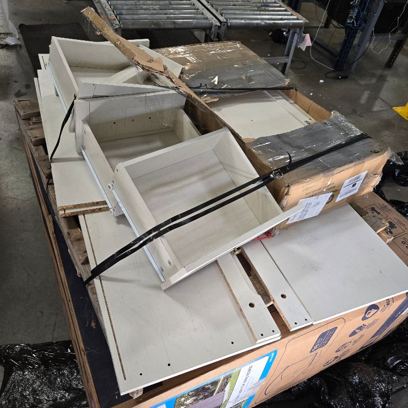 View 4 of **PARTS ONLY** Garvee white 6-drawer dresser