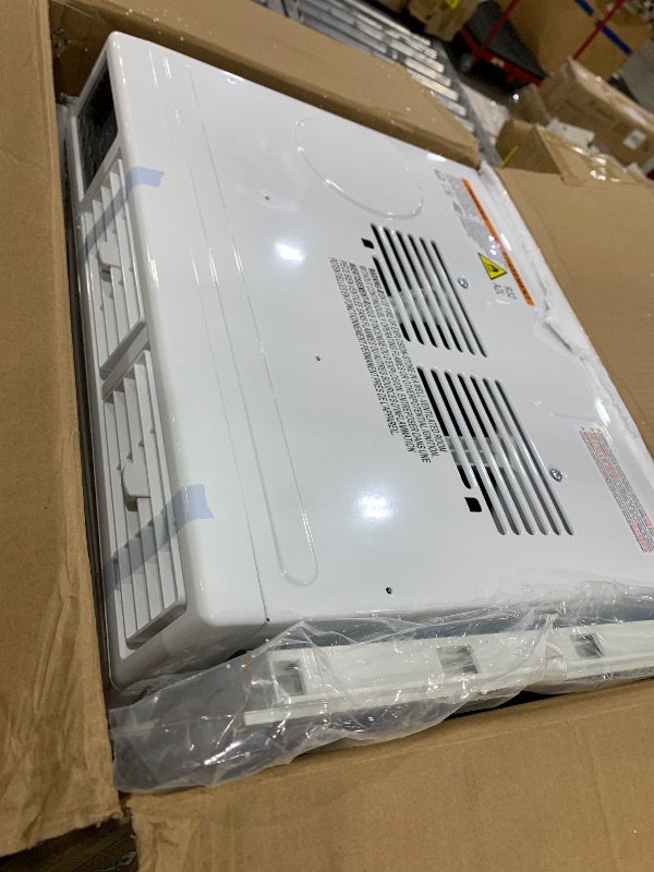 Photo 1 of 12000 BTU Window Air Conditioner, Energy Saving Window AC Unit with Remote & App Control, Timer Function & Easy Install Kit, for Rooms up to 550 Square Feet, 115V/60Hz, White