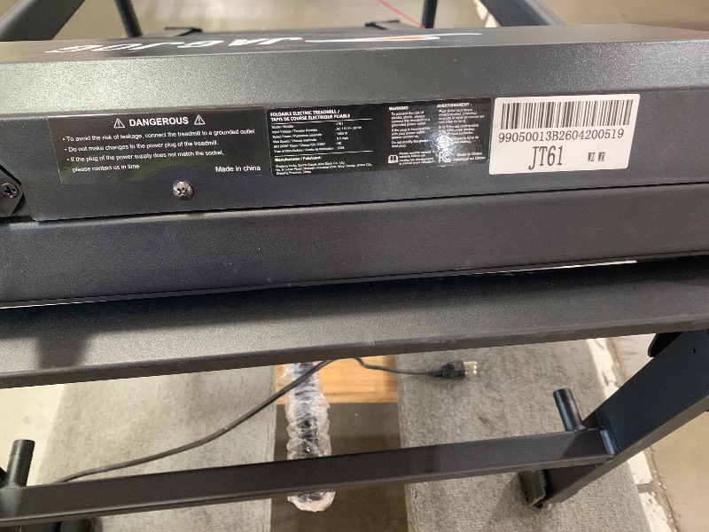 View 2 of ***MISSING PIECE** JAGJOG Foldable Treadmill - 15% Auto Incline, 300 lb Capacity