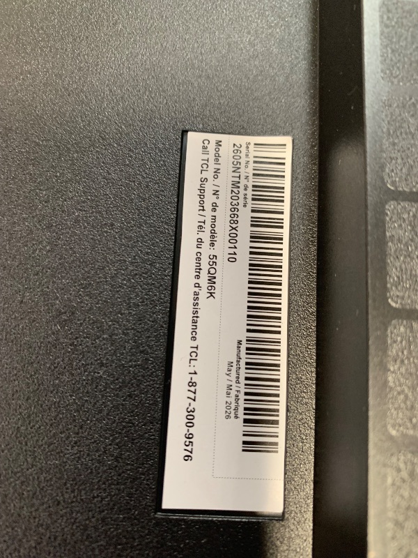 Photo 1 of ***NO POWER CORD***LG 55-Inch Class QNED evo AI QNED85A Series Mini LED 4K Smart TV w/AI Picture, AI Sound, HDR10, AI Super Upscaling 4K, Filmmaker Mode, Wow Orchestra, Alexa Built-in (55QNED85AUA, 2025)