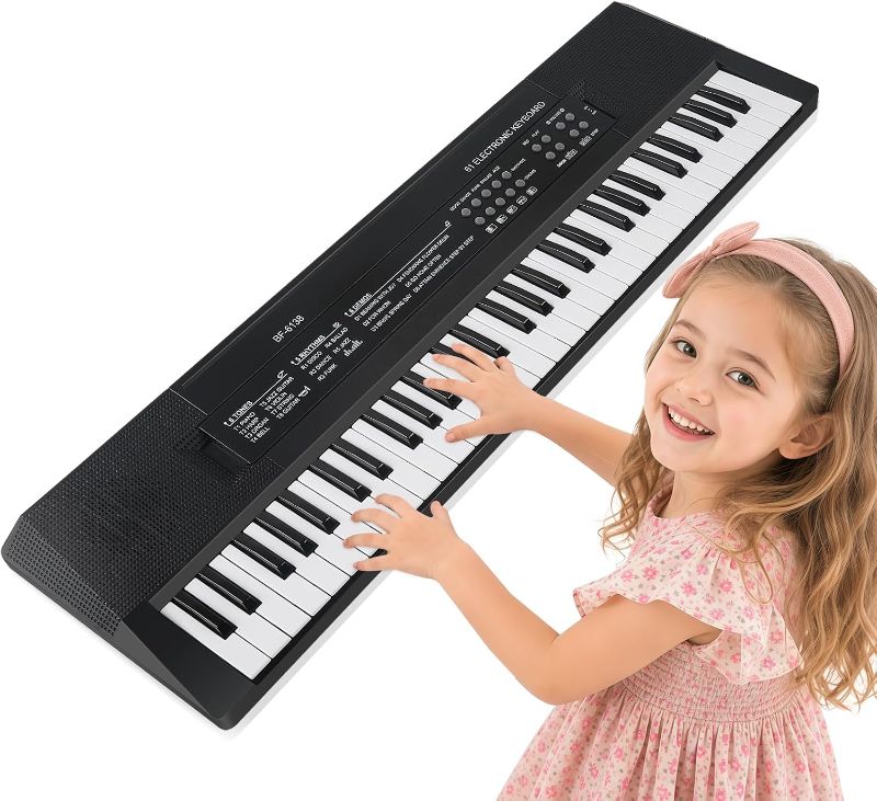 Photo 1 of ****NO POWER CORD NEEDED ONLY BATTERIES ***** SANMERSEN 61-Key Electronic Piano Keyboard
