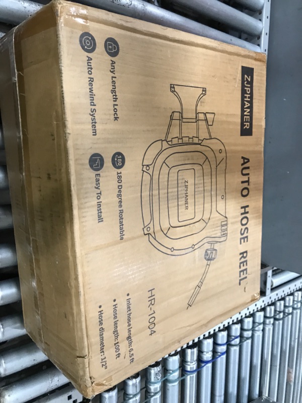 Photo 1 of 1/2 inch 100FT Retractable Garden Hose Reel Tool