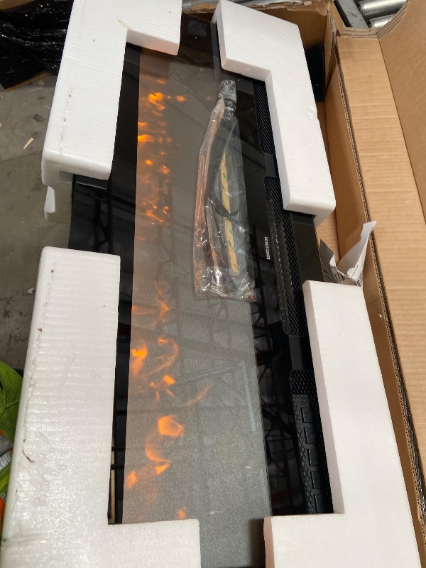 View 5 of *************INCOMPLETE ITEM, THIS IS ONLY BOX #2 OUT OF 2 (THE FIREPLACE UNIT)***************
OneBlis 70'' Floating TV Stand with 36" Electric Fireplace, Wall Mounted Entertainment Center with Storage for TVs up to 80", Adjustable 12-Color LED Media TV C