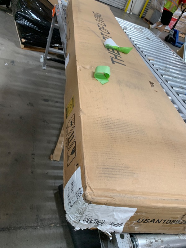 View 2 of **PARTIAL SET/MISSING HEAD & FOOT BOARD** Garvee King Size Bed Frame,Soft Linen Upholstered Platform Bed with 51.6" Tall Wingback Headboard/Raised Footboard,Sturdy Wood Legs/Slats,Noise-Free,No Box Spring Needed,Modern Minimalist Style,Cream