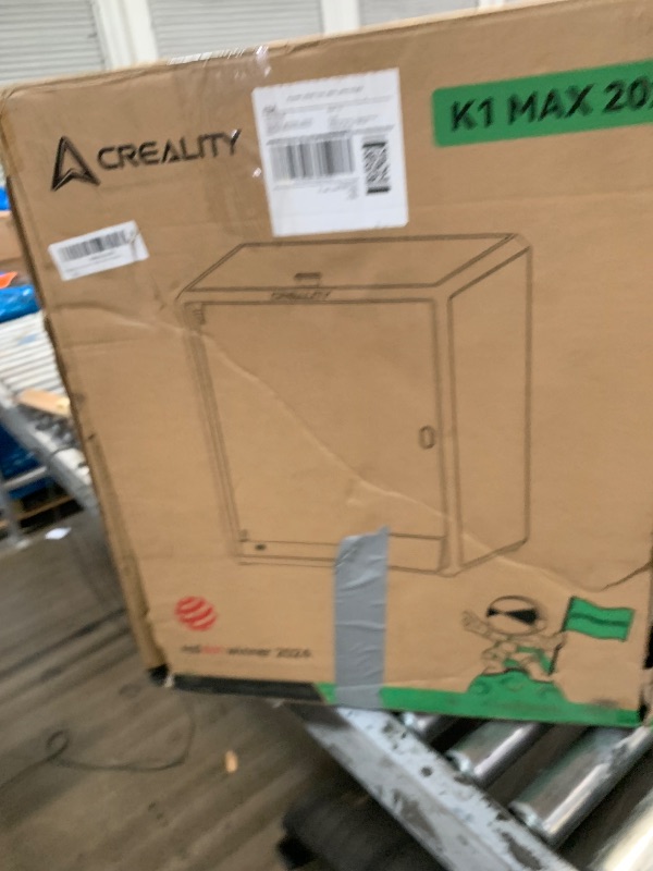 Photo 1 of **MISSING MOST COMPONENTS ON THE INSIDE** Creality K1 Max 3D Printer, 600mm/s Max High-Speed with Dual Cooling, Smart AI Function, Auto Leveling and Out of the Box, 300x300x300mm Large Print Volume 3D Printer, Ideal for Pros & Hobbyists