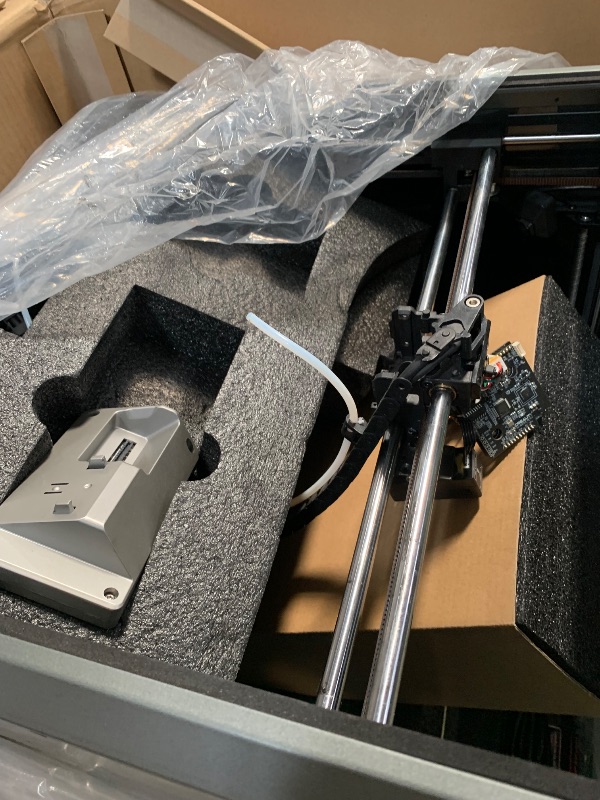 Photo 1 of **MISSING MOST COMPONENTS ON THE INSIDE** Creality K1 Max 3D Printer, 600mm/s Max High-Speed with Dual Cooling, Smart AI Function, Auto Leveling and Out of the Box, 300x300x300mm Large Print Volume 3D Printer, Ideal for Pros & Hobbyists