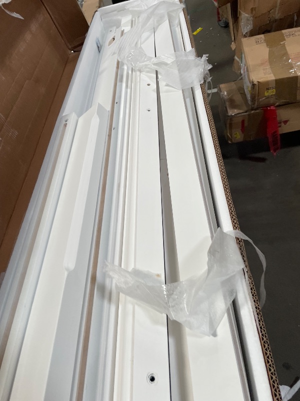 Photo 1 of **MISSING INSTRUCTIONS** Merax King Bed Frames Traditional Town and Country Style Pinewood Vintage Bed,White