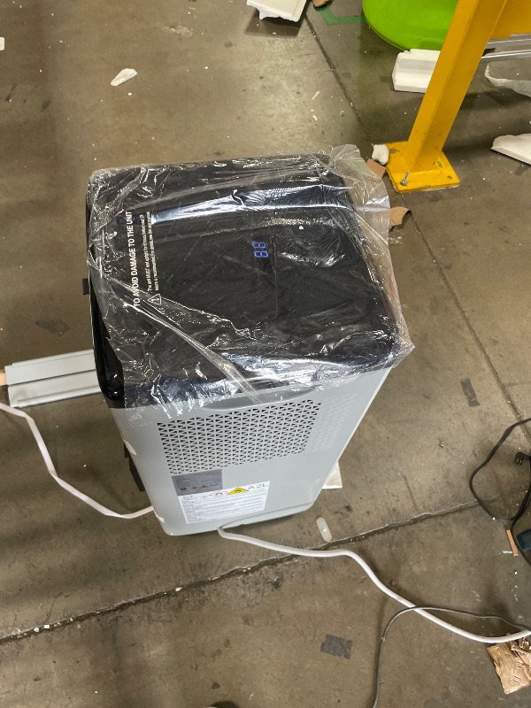 Photo 1 of 12000 BTU Portable Air Conditioner, 3-in-1 AC Unit with Cool/Dehumidify/Fan, Quiet Portable AC for Bedroom with Remote Control, Cools Up to 550 Sq.Ft, Window AC Unit Alternative with 360° Wheels