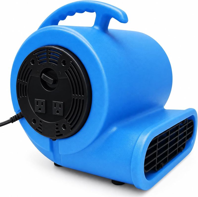 View 1 of ***STOCK PHOTO REFERENCE ONLY***
**USED**
Air Mover 1/2 HP 2800 CFM, Portable Utility Blower Fan