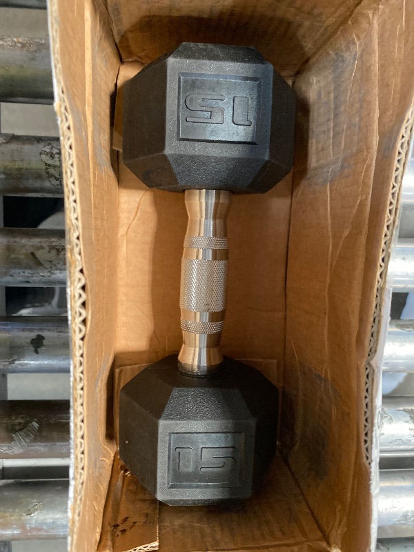 View 1 of 15lb dumbbell