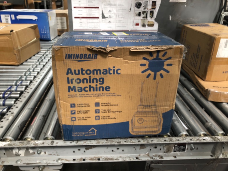 Photo 1 of **FOR PARTS, MISSING PARTS**Airoflux Automatic Ironing Machine, Portable Hands-Free Wrinkle Remover with Remote Control for Shirts & Pants, Gentle on All Fabrics, Ironing Machine Perfect for Apartments, Business Travel
