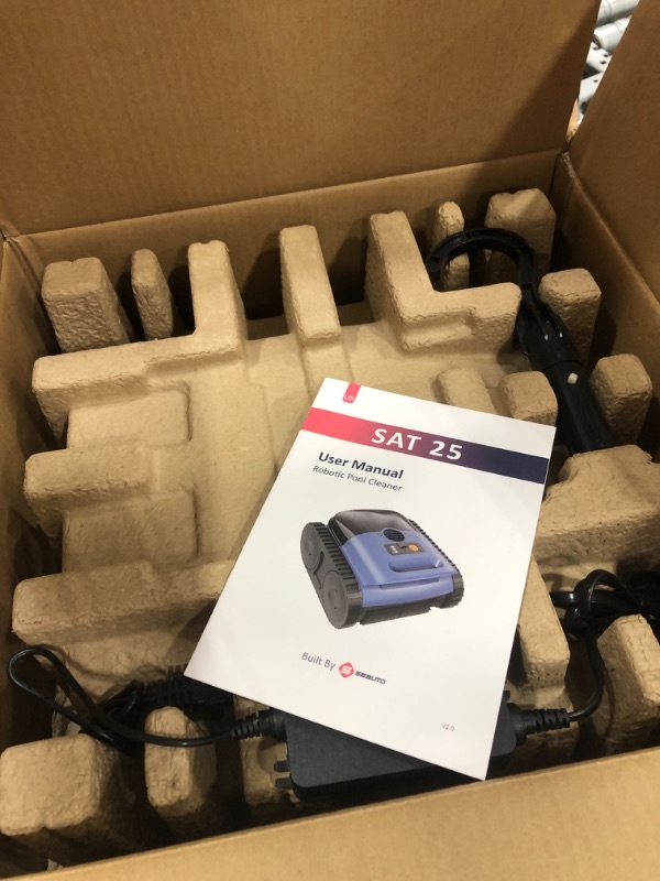 Photo 1 of (2026 Upgrade) SAT 25 Cordless Robotic Pool Vacuum, AI Sonar Navigation, 180 Mins Runtime, Wall Climbing Auto Cleaner for Inground Pools - Not Fit for Pools with Sharp Steps or Raised Floor Drains