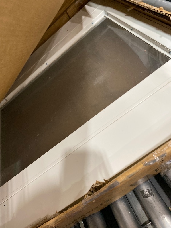 View 2 of **MISSING SOME HARDWARE**Security Boss Standard Pet Door Insert for Window - Multiple Sizes, Customizable Widths - Easy Tension-Mounted Installation - Durable Aluminum Frame - Cat Door for Windows