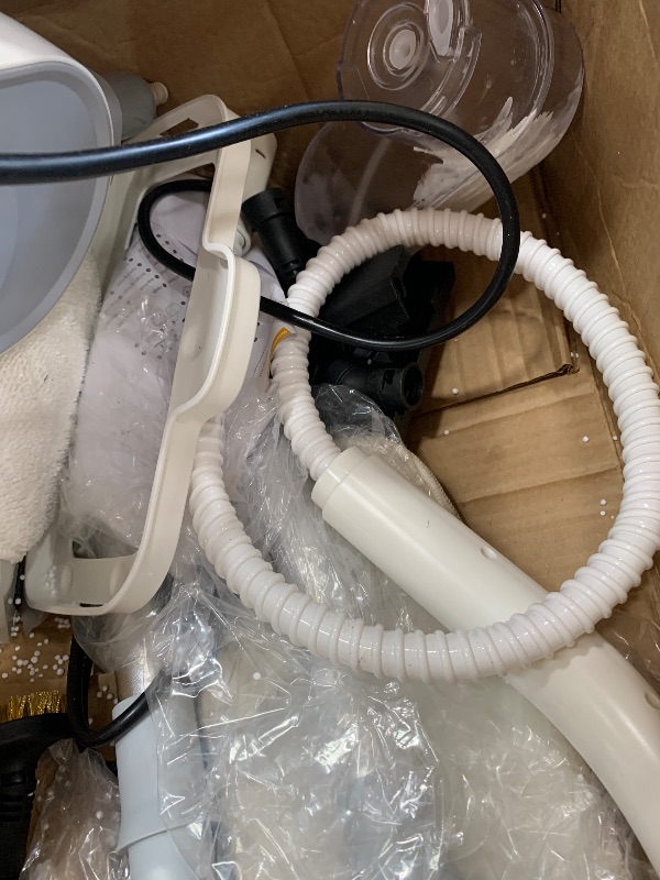View 4 of 11?in?1 Dual?Mode Steam Mop, Rotated Head, 13.5 Fl Oz Tank Up to 20 Mins Steam Cleaner for Home, 20S Fast Heat, Long Cord, Multifunctional Floor Steamer for Hardwood, Tile, Carpet, Walls (Rice White)