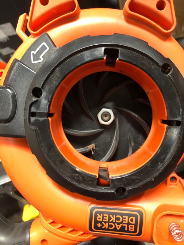 View 3 of **ONLY VACUUM ITSELF*** BLACK+DECKER Leaf Blower Cordless Leaf Vacuum and Mulcher Combo Kit, Battery and Charger Included, 40V 120 mph Air Speed, 6-Speed Dial, Built-in Scraper with Collection Bag (LSWV36)