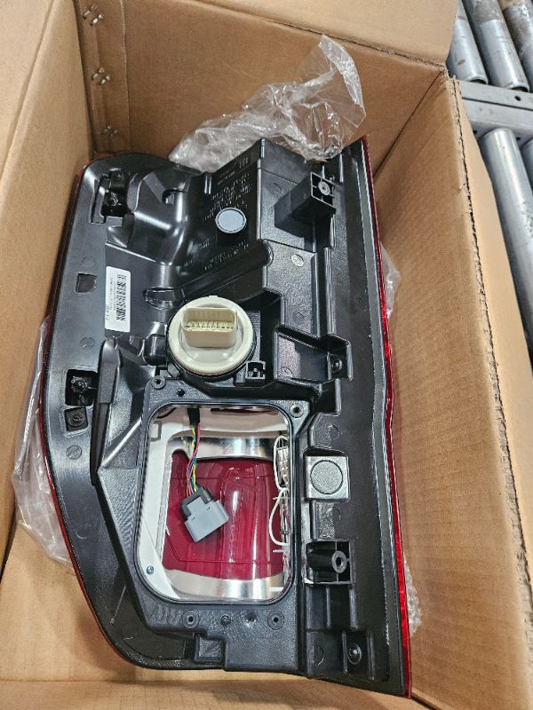 Photo 1 of (passenger-side) LED tail light assembly with a blind spot radar indicator, designed for a 2019–2023 Ford Ranger
